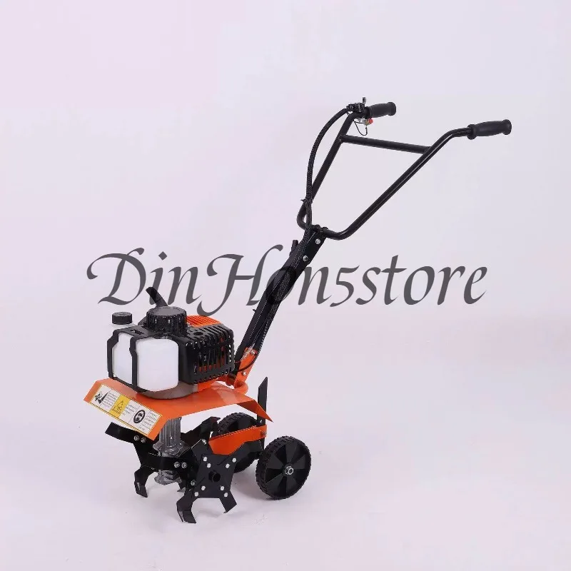 Soil loosening, weeding, furrow digging, rotary tiller, multifunctional small walk-in micro tiller, orchard, farm, vegetable