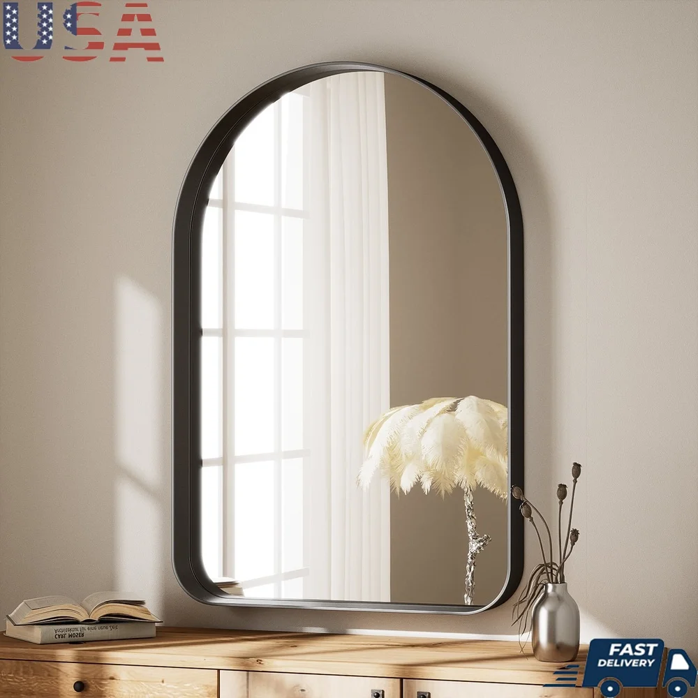 

30x20 Зеркало для ванной комнаты, декоративное прямоугольное зеркало с глубоким каркасом, универсальные подвесные варианты, высокое качество, стильная светоотражающая поверхность