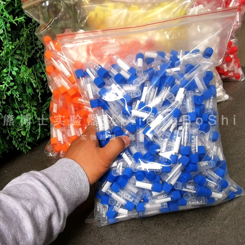 Freezing tube 0.5ml 1.5ml 1.8ml 2ml 5ml 10ml point-bottom flat bottom cover polypropylene gasket freezing tube