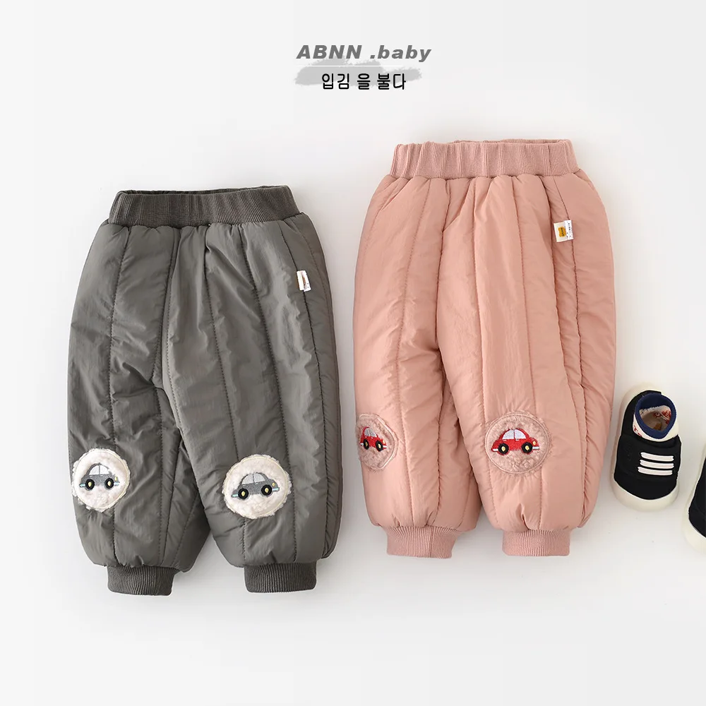 

Зима 2099 года, детские штаны с принтом автомобиля, утепленные детские брюки для маленьких девочек, ветрозащитные повседневные штаны для маленьких девочек