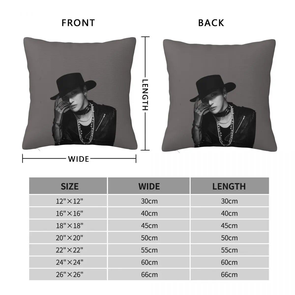 Park Seonghwa Pillowcase Polyester Linen Velvet Printed Zip Decor Bed Cushion Case 45x45