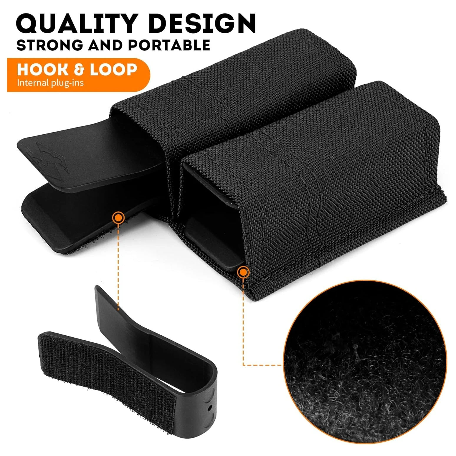 FAST 9MM Doppel-Magazintasche Taktischer Schnellverschluss 9mm Einzel-Magazinhalter Leichtgewichtige Molle-Magazintasche – Detail 5