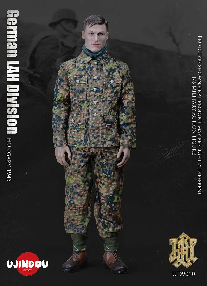 Ujindou Ud9010 1/6 Men Soldier Wwii German Lah Division  Field Uniform Hungary Solider 12Inch Action Figure Body