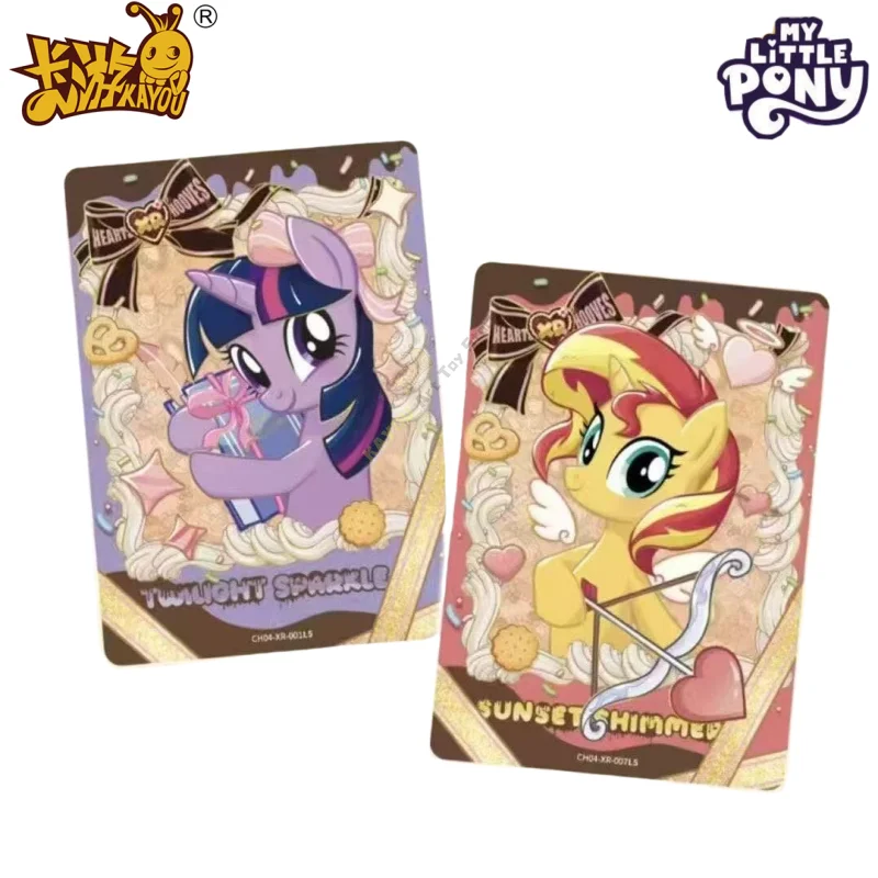 KAYOU حقيقية بلدي ليتل المهر بطاقات قوس قزح سلسلة لعبة جمع بطاقات الرسوم المتحركة لعب الأطفال المحيطة هدايا العيد #5