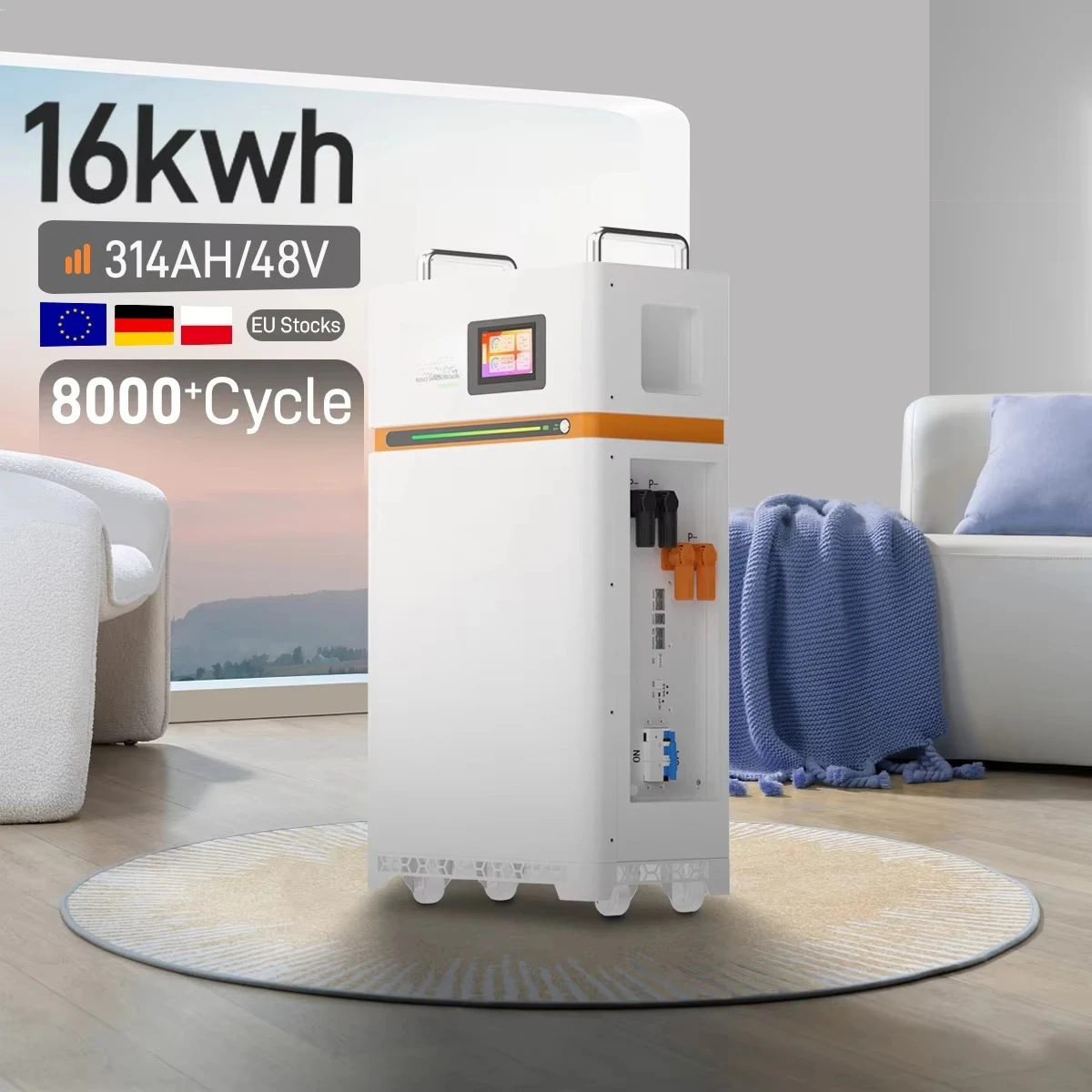51.2V 15Kwh 20KWH 30KWH Lifepo4 Lithium Solar Battery 48V 280Ah 300Ah Lithium Ion Battery Pack 30Kwh Home Energy Storage System