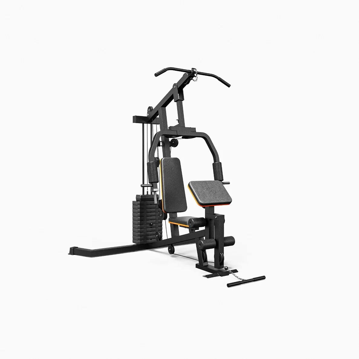 Home gym multi-functional trainer, single station exercise, strength equipment, combination fitness equipment