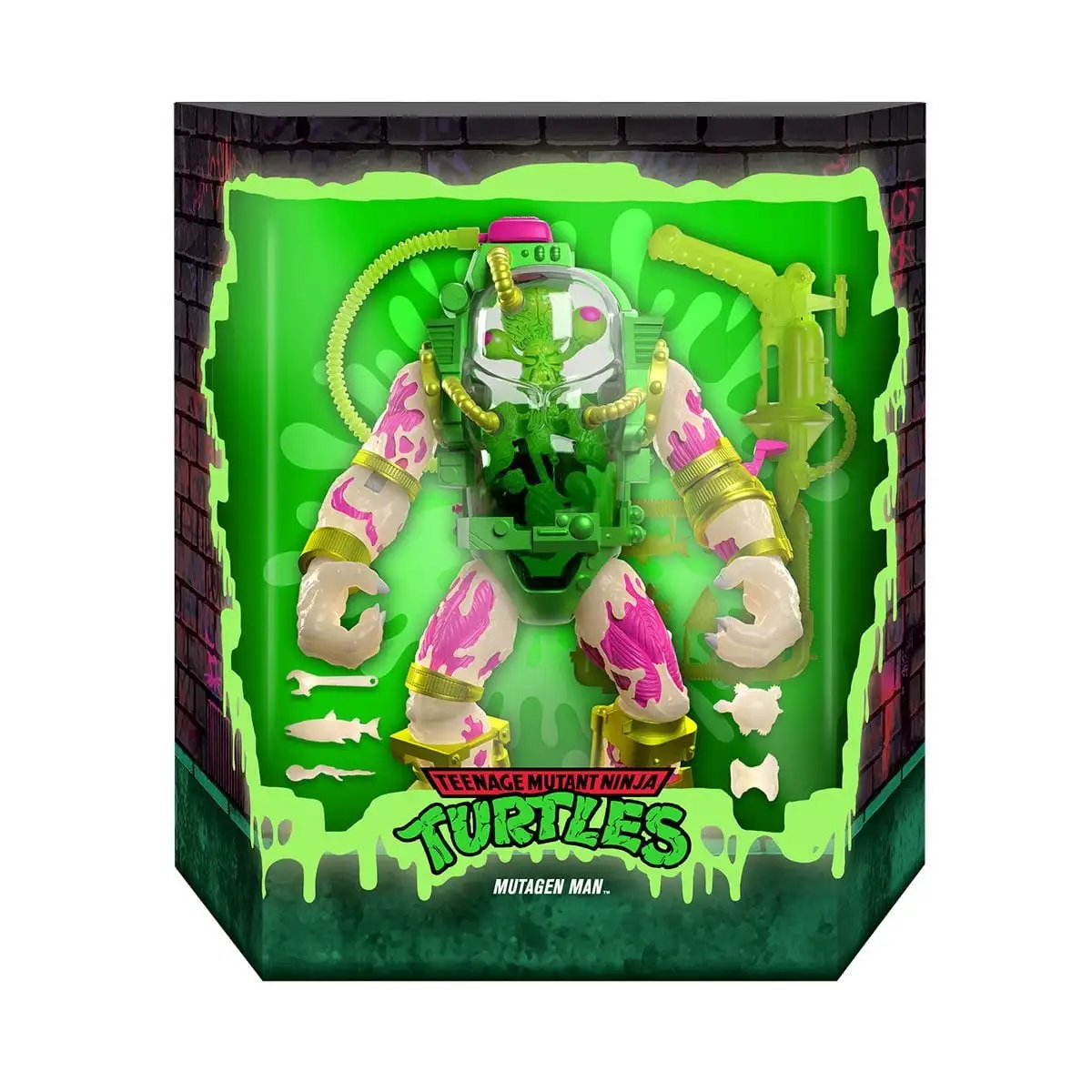 

Teenage Mutant Ninja Turtles Ultimates Glow-in-the-Dark Mutagen Man Exclusive Action Figure Collectible Figurines Toys for Boy