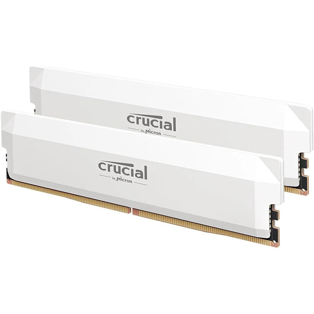 Kit Crucial Pro DDR5 RAM 32GB (2x16GB) 6400MHz CL38, memória para jogos de mesa com overclocking, compatível com Intel XMP 3.0 e AMD Expo