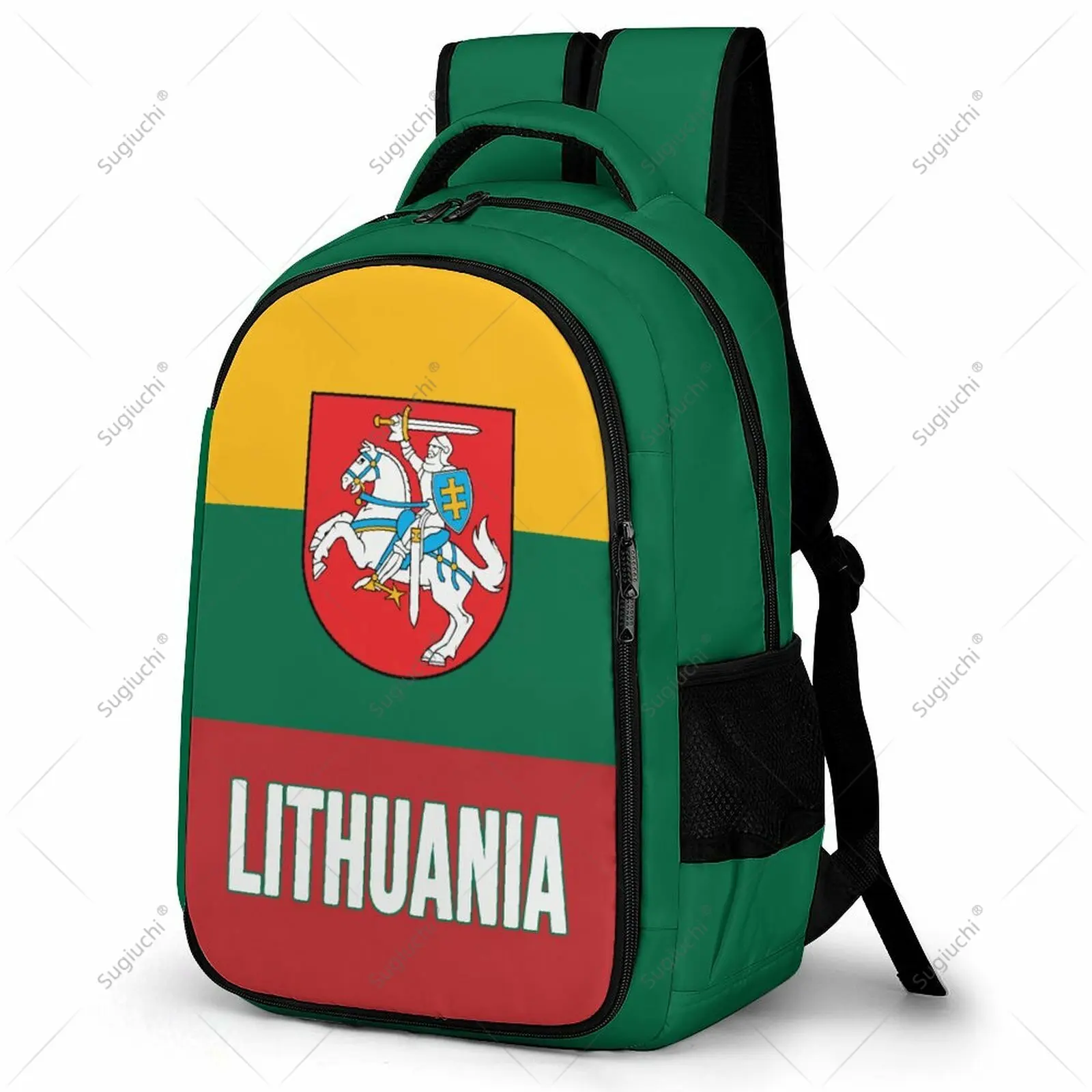 Backpack Lithuania Flag Student Schoolbag Smart Business Travel Leisure Backpack Laptop Back Pack Office Work Bag