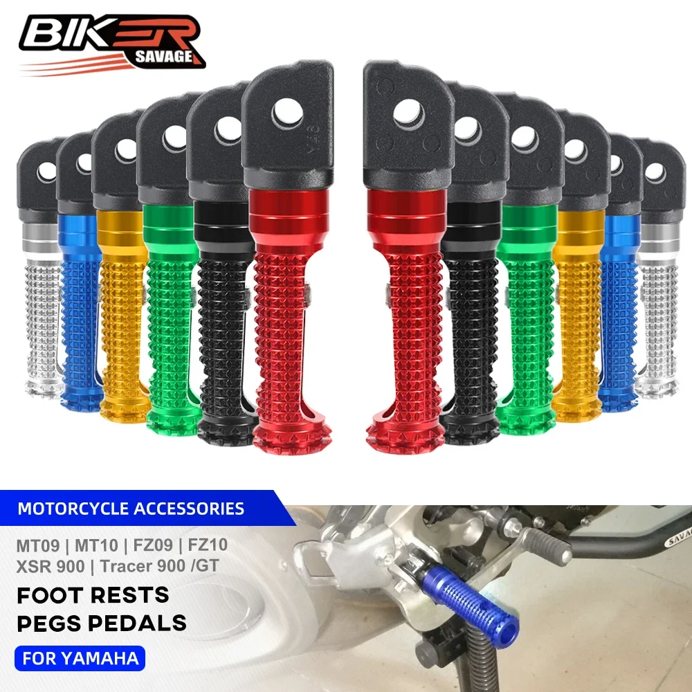 

Foot Pegs Footrest Pedal For YAMAHA FZ8 FZ-09 FJ-09 FZ-10 MT09 MT10 Tracer 900 /GT XSR 900 XV950 Motorcycle Footpeg Rests Pedals