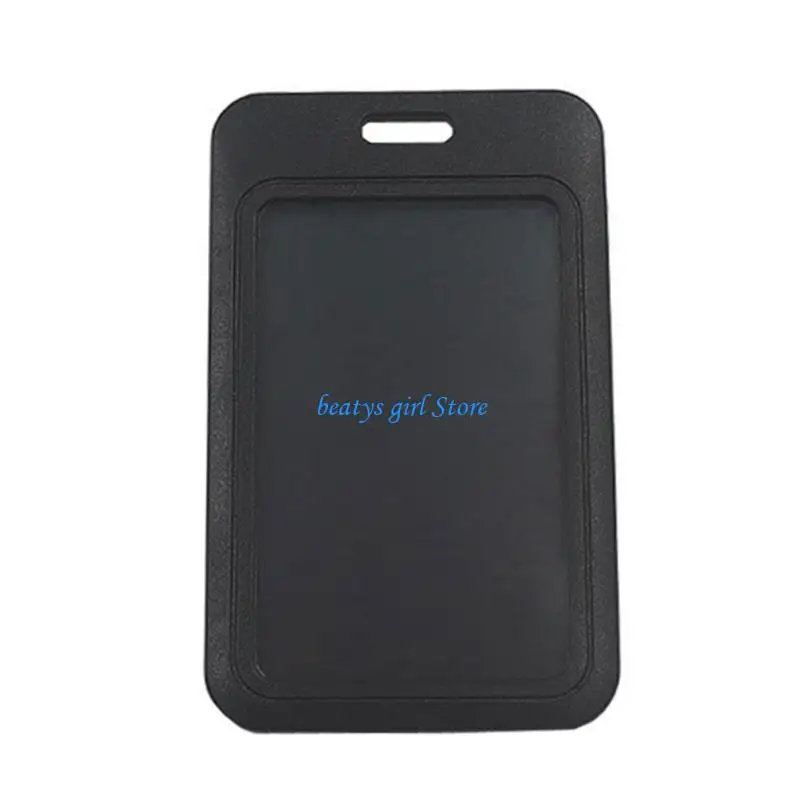 C7AB Card Case Clear Plastic Card Cover With Keyring Attachment For Students School