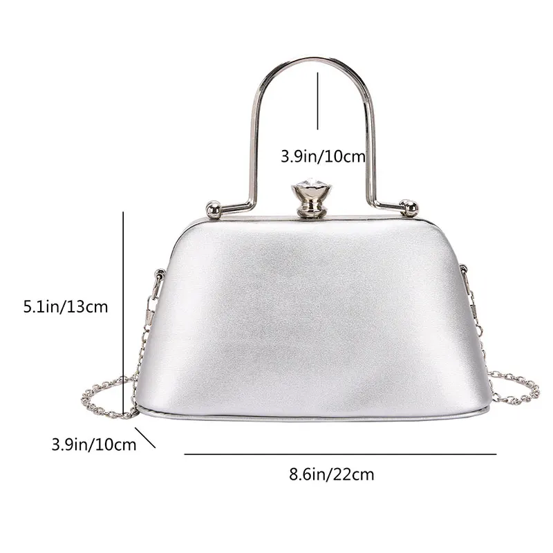 Women Bag New Fashion Handbag Luxury Dinner Bag PU Leather Purses and Handbags Ladies Messenger Evening Bag Chains Shoulder Bag