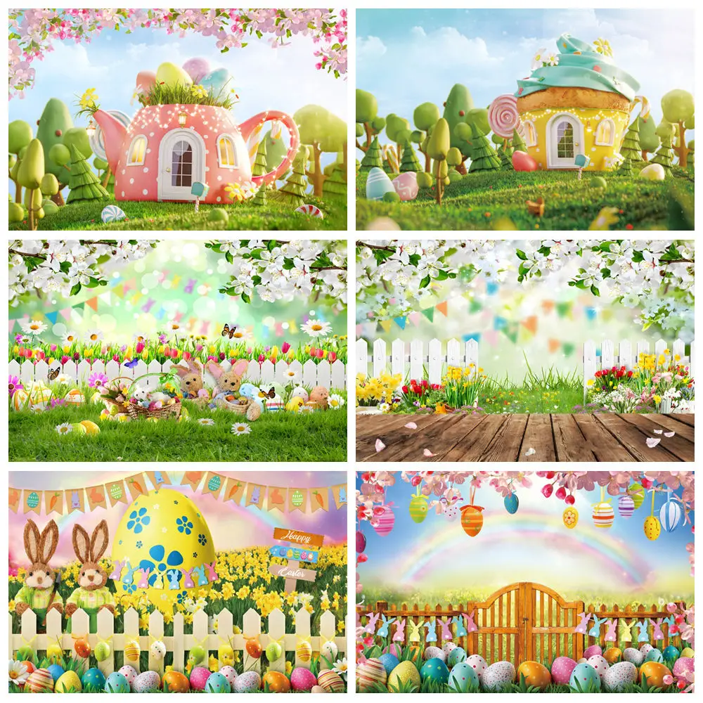 pano-de-fundo-para-fotografia-de-pascoa-jardim-placa-de-madeira-cerca-grama-verde-coelho-ovos-retrato-de-bebe-decoracao-de-fundo-aderecos-de-estudio-fotografico