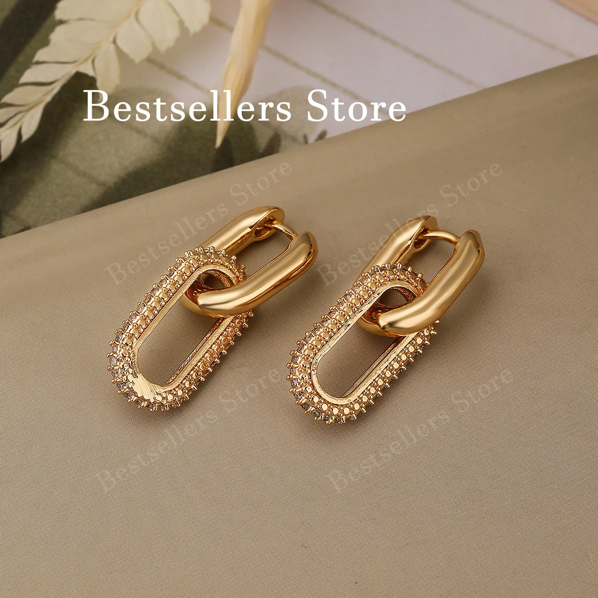 

Серьги U-образной формы из серебра 925 пробы/позолоченные с цирконами: модные женские украшения для свадеб и рождественских подарков