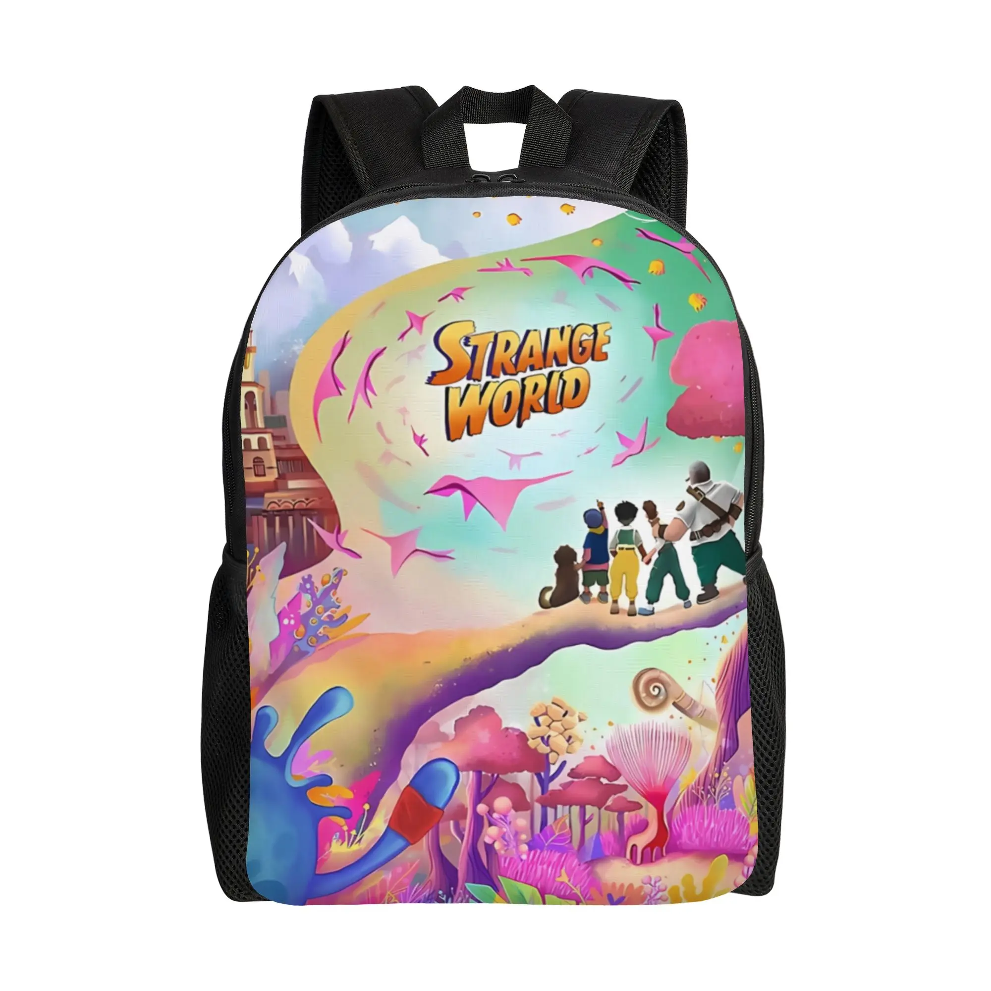 

Back to school season Movie Sticker Schoolbag Strange World Male Lady Fashion Backpack