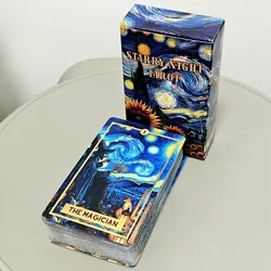 78 Starry Night Magic Theme 10.3*6cm Tarot Cards Based on Rider Waite System