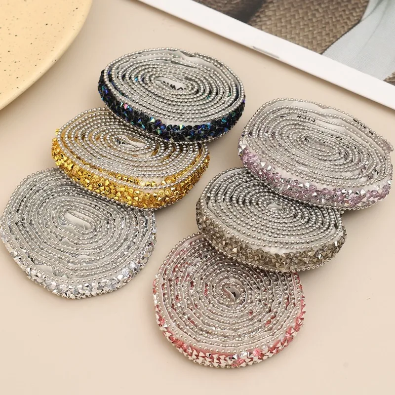 1/3 rotoli di diamante acqua autoadesivo gioielli fatti a mano fai da te adesivi con diamanti accessori autoadesivi adesivo con diamante flash