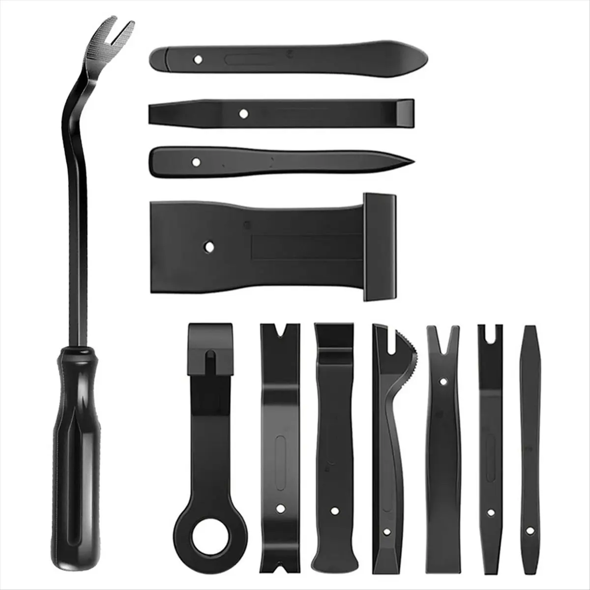 HOME USE-A 12PCS Auto Trim Removal Tool Kit No-Scratch Tool Kit for Car Audio Dash Panel Window Molding Fastener Remover Tool Ki