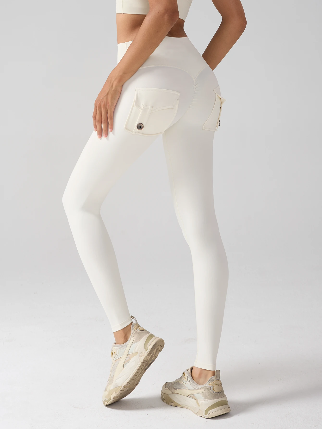 

Женские леггинсы для йоги с высокой талией, эластичные, с карманами, с эффектом подтяжки бедер, дышащие, комфортные, для бега, тренировок, фитнеса, спортивные штаны