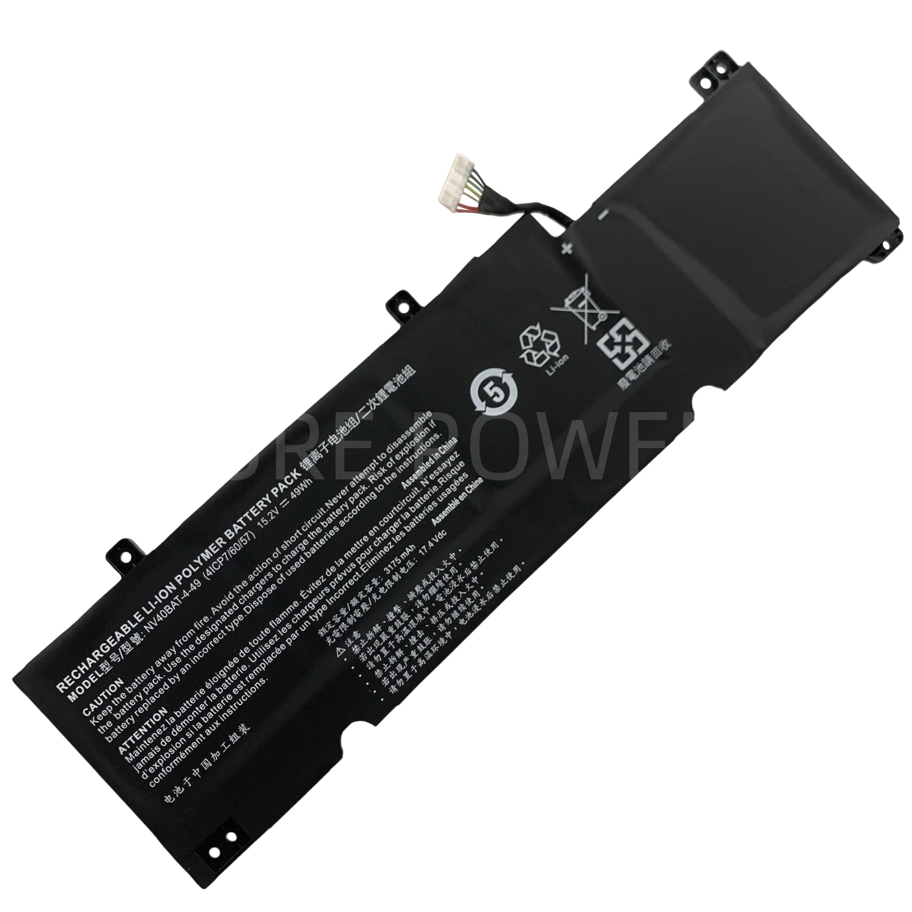 New Laptop Battery NV40BAT-4-49 15.2V 49WH 3175mAh High Quality For Thunderobot IGER S1 Hasee S7 Clevo XMG Schenker Core 14