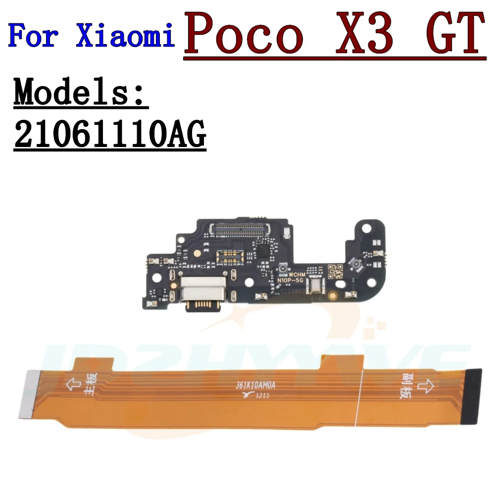 

USB-порт для зарядки, микрофон, док-разъем для материнской платы Xiaomi Poco X3 GT X3GT, материнская плата, гибкий кабель