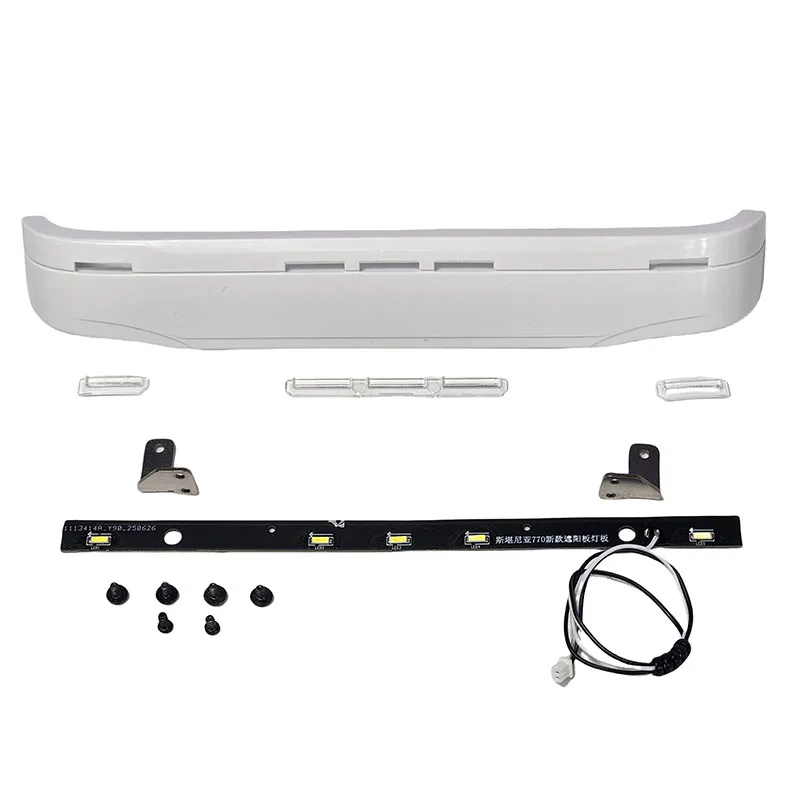 1:14th Scale RC Truck 1pcs Plastic Simulation Visor Light Upgrade Accessories for Tamiya for SCANIA 770S 6x4 56368 56371 56379