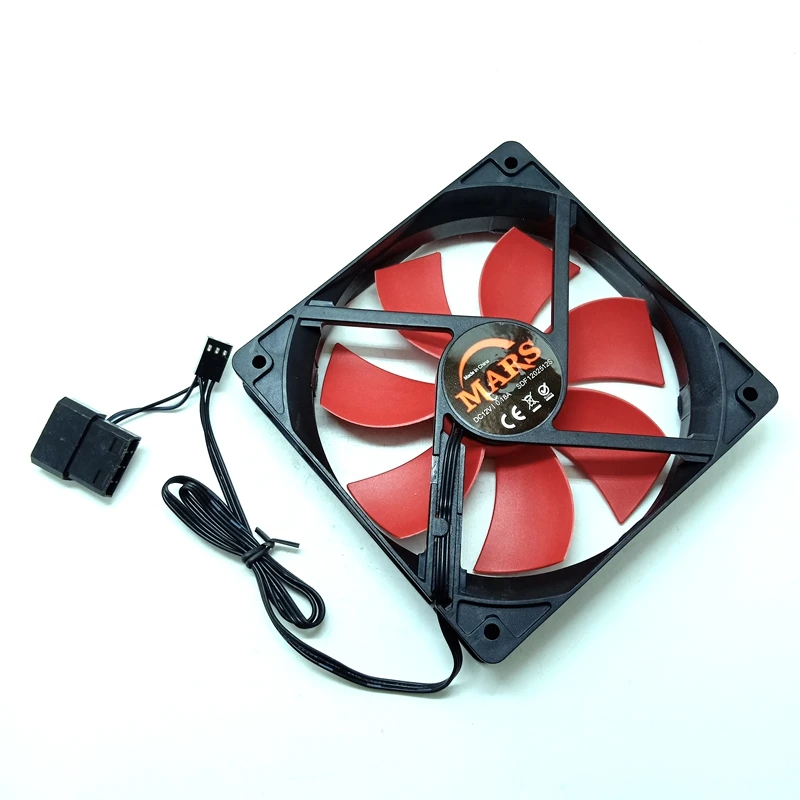 

120mm Computer Case Cooling Fan 12V 12cm ,120X120X25mm 0.18A 3-Pin 2510 1000RPM,Silent Low Noise Cooler