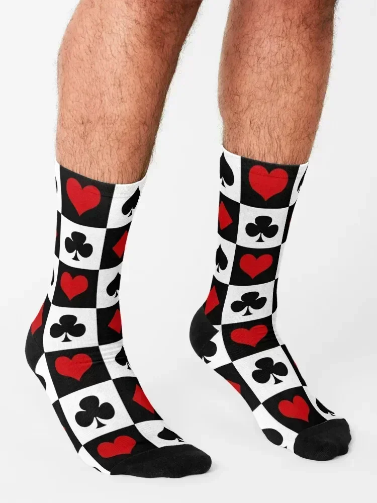 Playing card Socks kawaii happy moving stockings short Socks For Man Women's