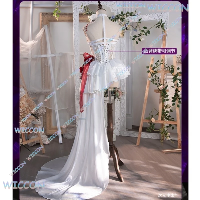 wona/Goddess Of Victory NIKKE Mihara Cosplay Costume White Bondage Chains Game Outfit Halloween Party Role Play Christmas