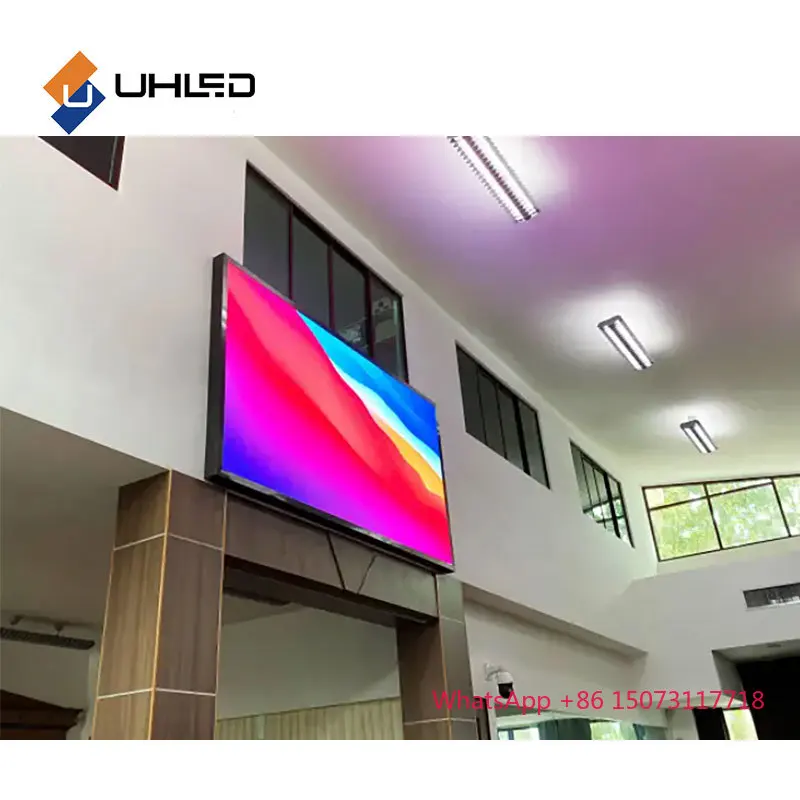 Display a LED per interni UHLED con passo pixel fine P1.25 P1.5 P1.6 P1.86 P2 P2.5 Schermo video a parete a LED Schermo a LED ad alta luminosità per interni