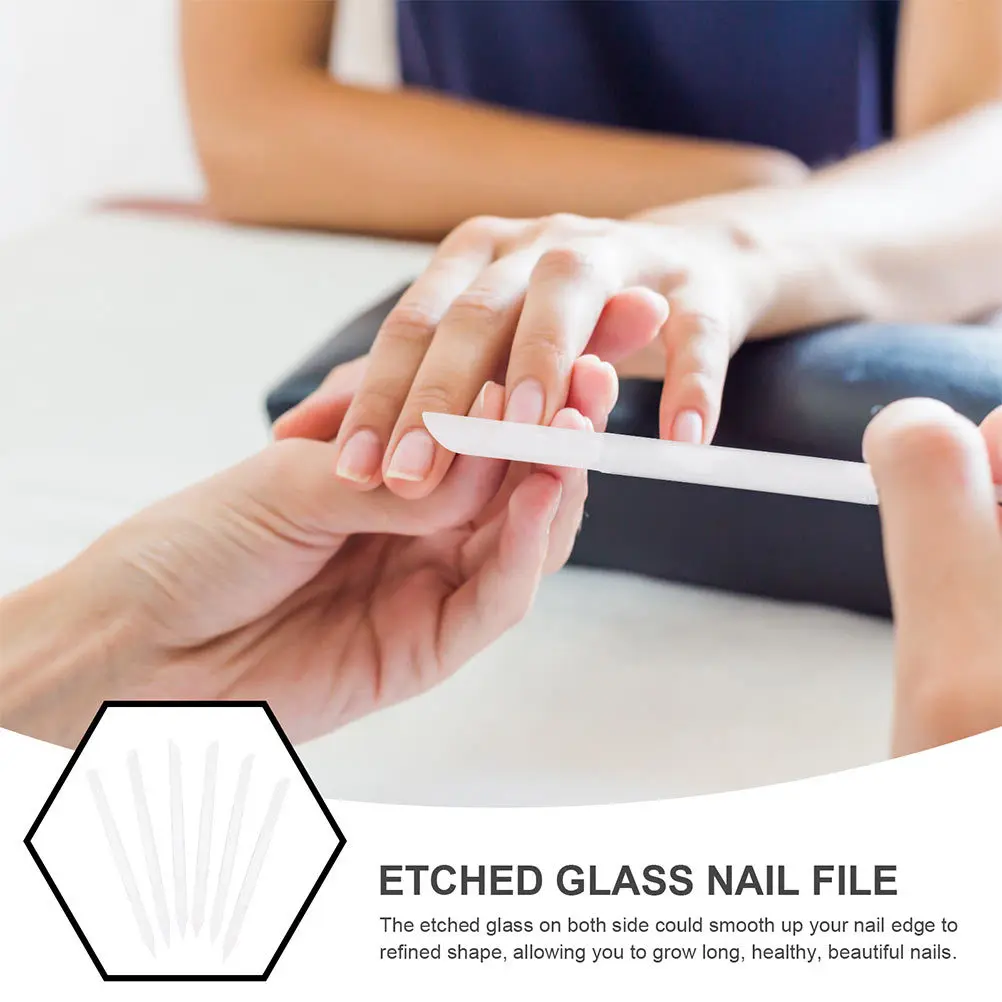 

5Pcs Crystal Glass Nail Files Double Sided Nail Buffer File Set for Healthy Beautiful Nails Manicure Tool Manicure Files