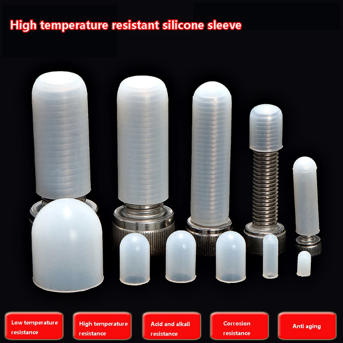 Screw Nut Protective Plug Electroplating Electrophoresis Shot Blasting Spray Surface Shielding Circular Silicone Soft Cap