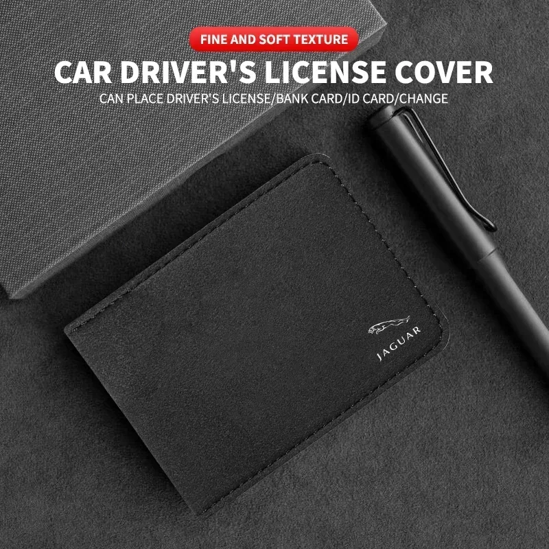 

Мужская декоративная кожаная сумка для водительских прав, держатель для кредитных карт для Jaguar XF XE XJ XEL I-Pace X-Type F-Pace S-Type F-Type E-Pace