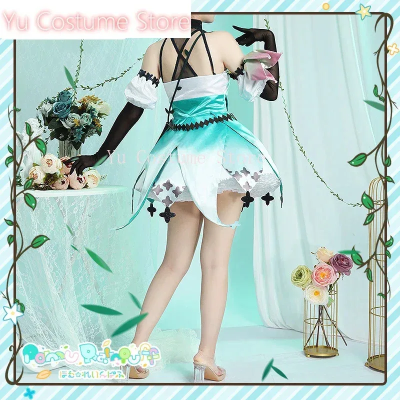 

Цию Костюм Аниме! Игровой костюм Vtuber Pomu Rainpuff, великолепное платье, униформа, карнавальный костюм, наряд для вечеринки на Хэллоуин, S-3XL