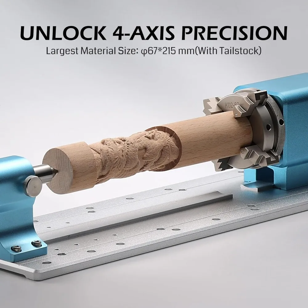 Genmitsu Rotary Module Kit for Prover XL 4030 V2 CNC Router Machine with NEMA23 Planetary Geared Stepper Motor