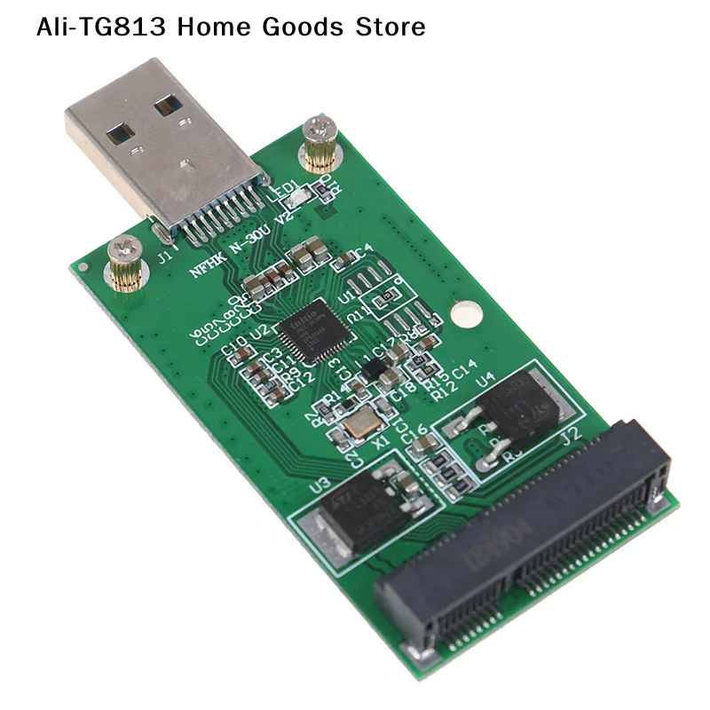 

[TG813]1Pc Mini USB 3.0 to PCIE mSATA External SSD PCBA Conveter Adapter Card