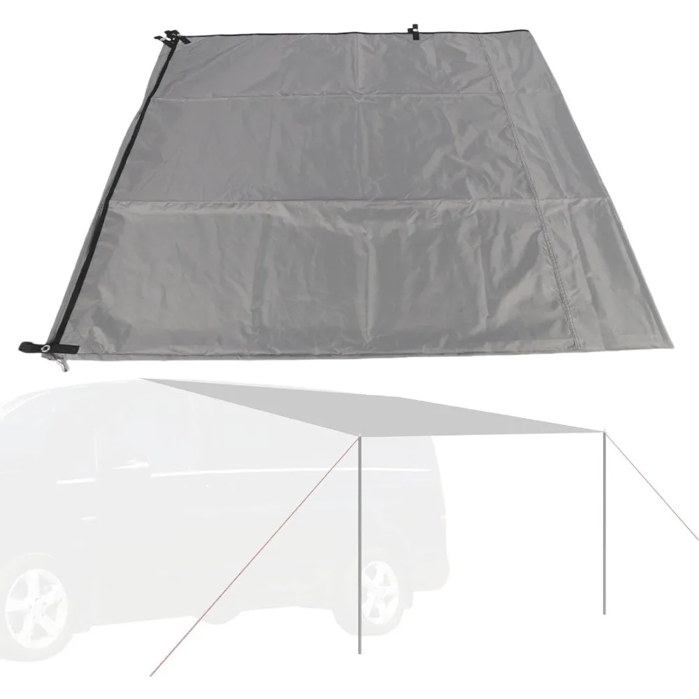 

Vehicle Awning, 10ft x 5.7ft Portable Car Awning, Water Proof UV50+ Rooftop Pull Out Sun Shade, Retractable Side Awnings for SUV