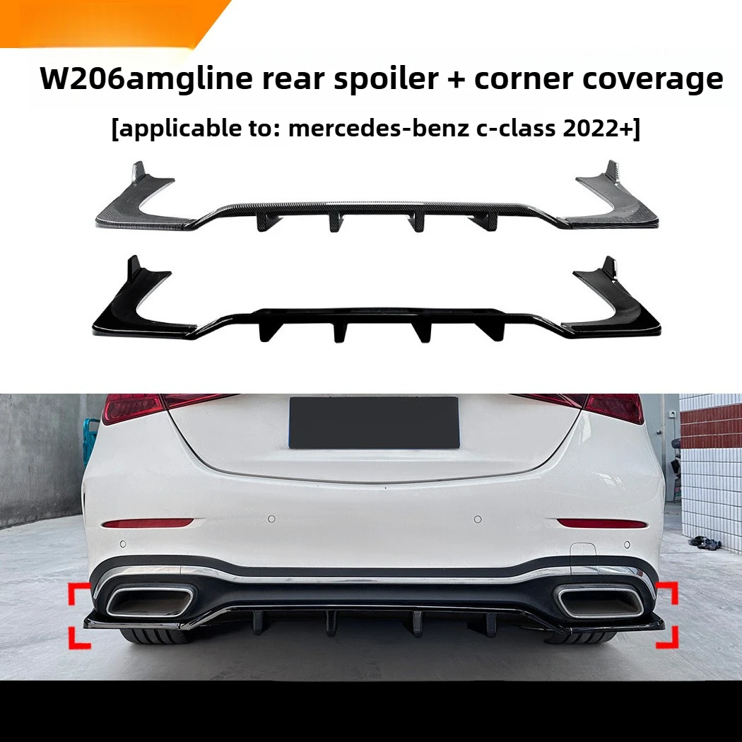 

Applicable To Mercedes-Benz C-Class W206 C200 C43 2022 + Sports Tail Lip Rear Lip Cross-border Car Modification Parts