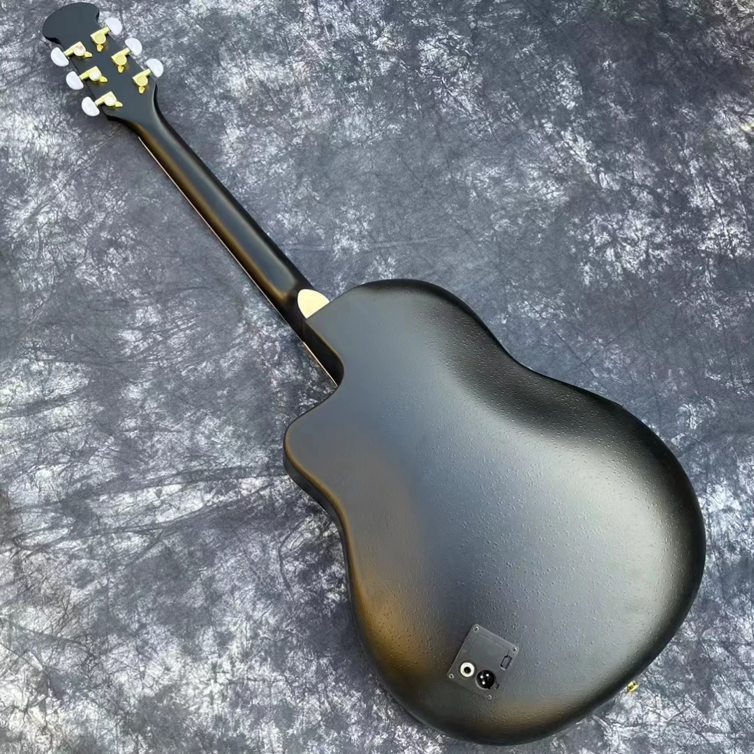 6 strings Ovation-guitar real abalone Ovation acoustic electric guitar carbon fiber tortoise shell back