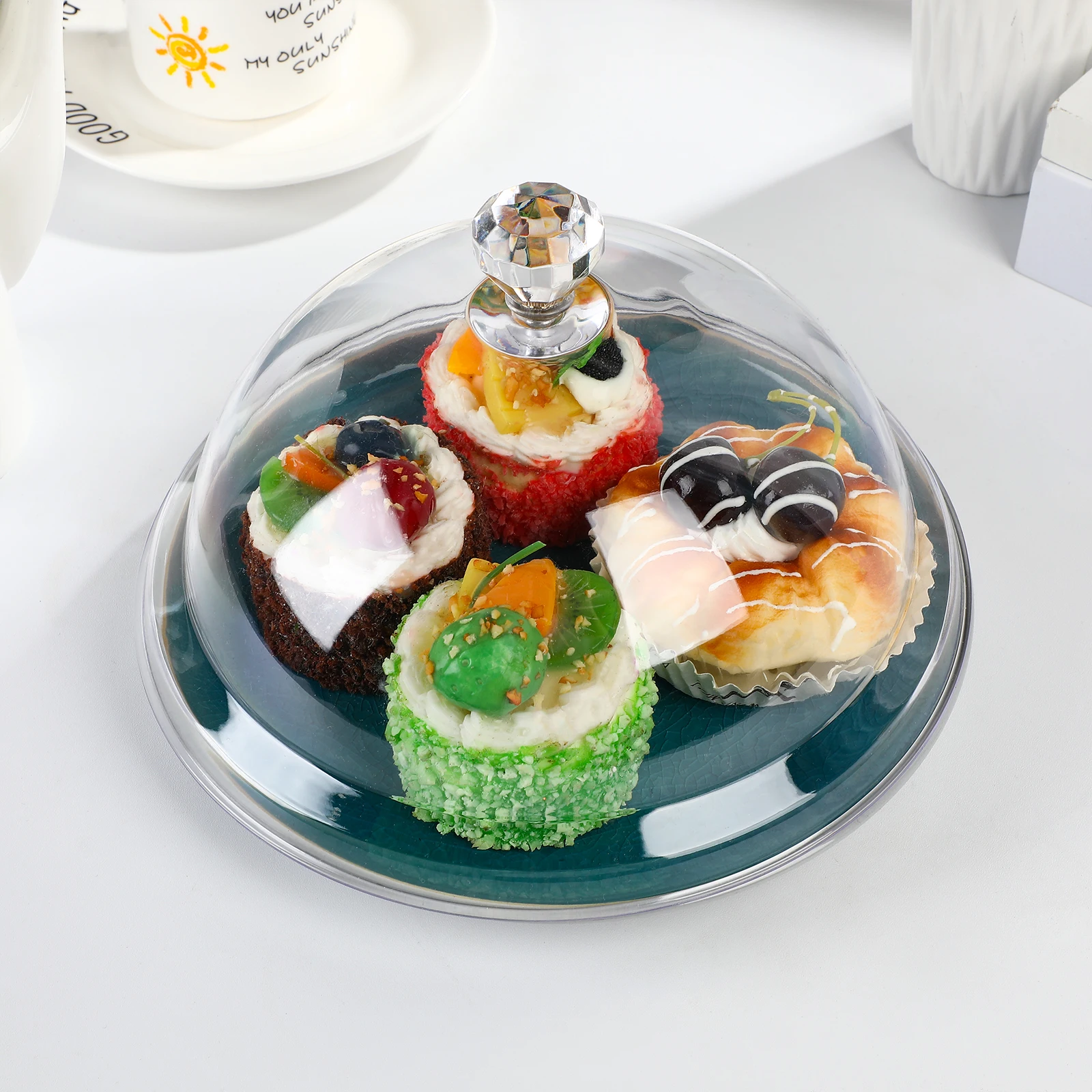 

1pc Food Dome Cover Transparent Acrylic Food Cover For Cake Dish Fruit Outdoor Indoor Use Dust Fly Bug Protector Lightweight