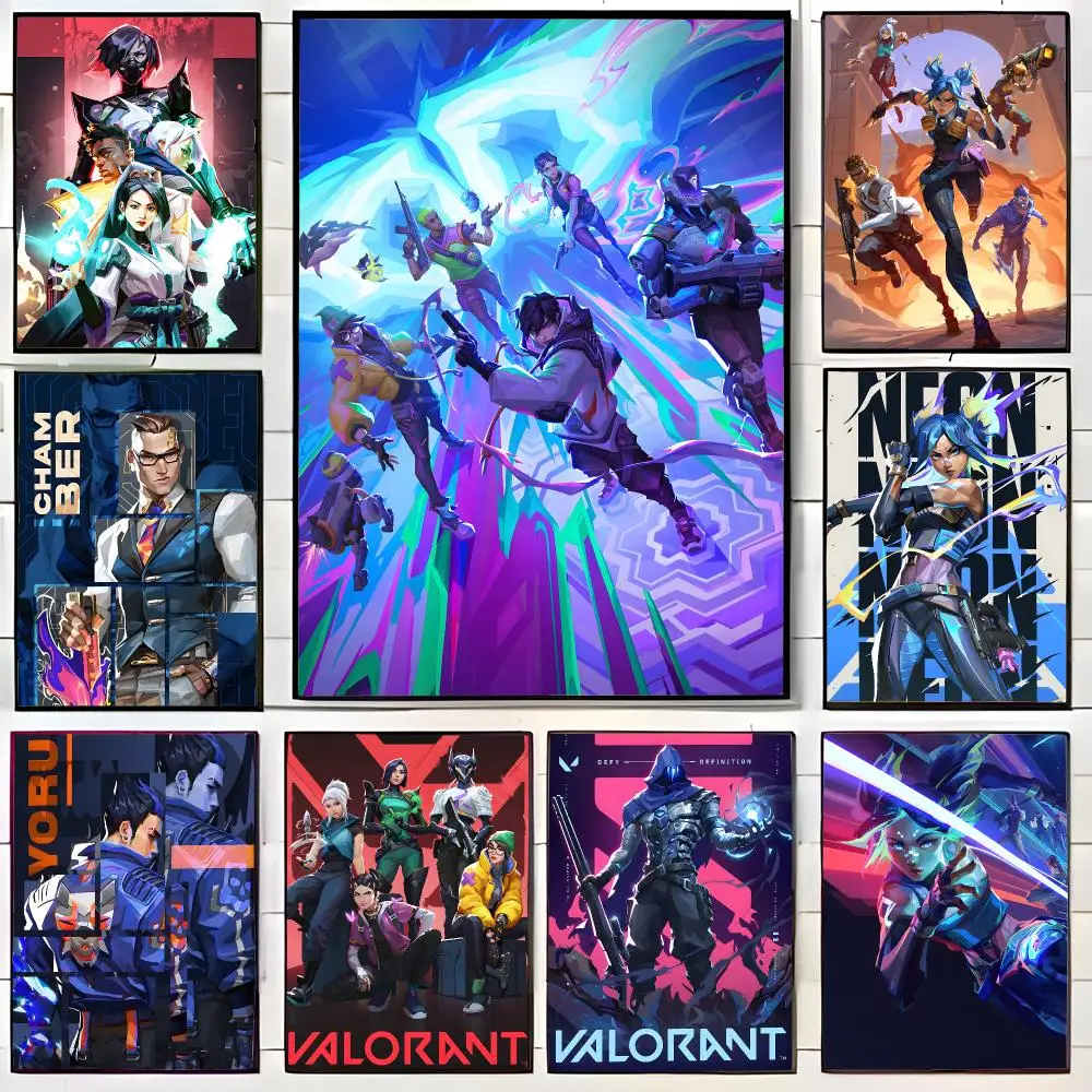 game shooter V‑Valorant Poster Wall Art Print Decorative Mural Home Decor Gift Unframed