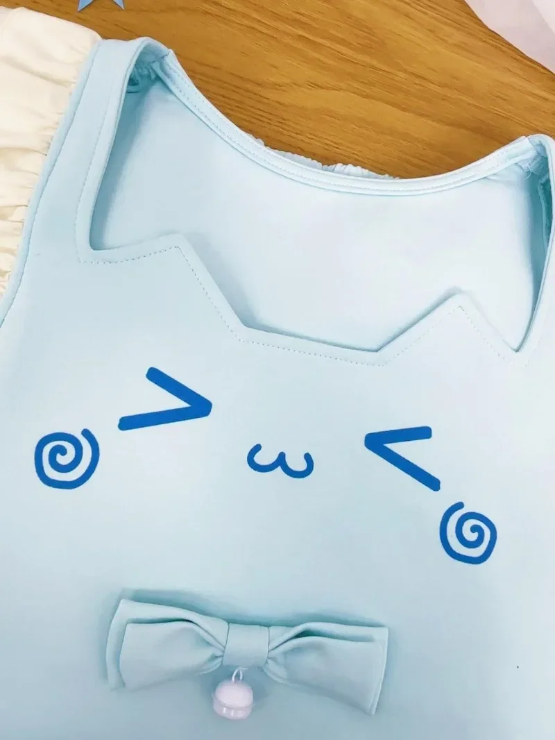 Japońska bluza z kocimi uszami, wszechstronna, słodka, urocza talia, bluzy z długimi rękawami 2024, jesienno-zimowa estetyczna odzież damska