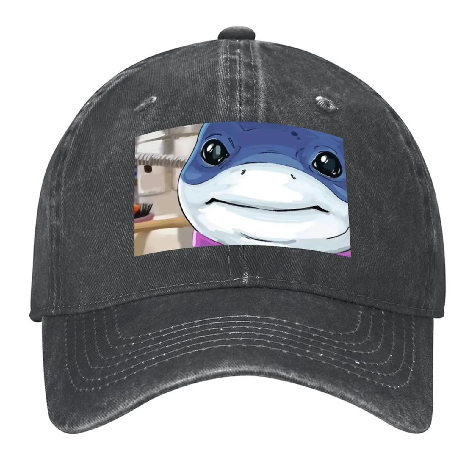 

Jeff the Land Shark Baseball Cap Luxury Brand golf hat genuine western Hat foam party Hat Mens Caps Women's