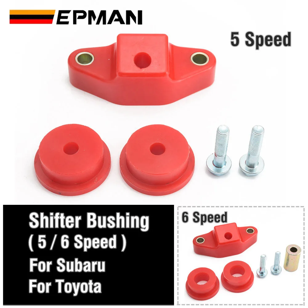 EPMAN Front & Rear Shifter Stabilizer Bushing Kit (5 / 6 Speed ) For Subaru Impreza WRX BRZ Forester Legacy For Toyota FR-S GT86