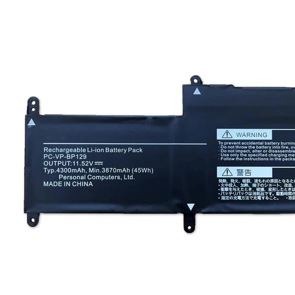 Imagem -02 - Original Bateria do Portátil para Nec Bp129 Série Notebook Tablet 3icp5 54 90 7xinbox Pc-vp-bp129 11.52v 45wh 3870mah