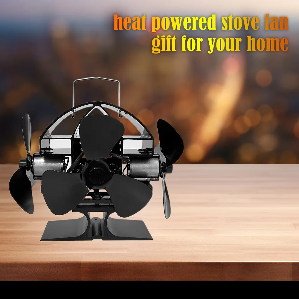 

Мини-вентилятор для печи, тепловой вентилятор для камина, дровяная горелка, эко-вентилятор, тихий 6-лопастной вентилятор для камина, домашний зимний вентилятор для теплого распределения тепла