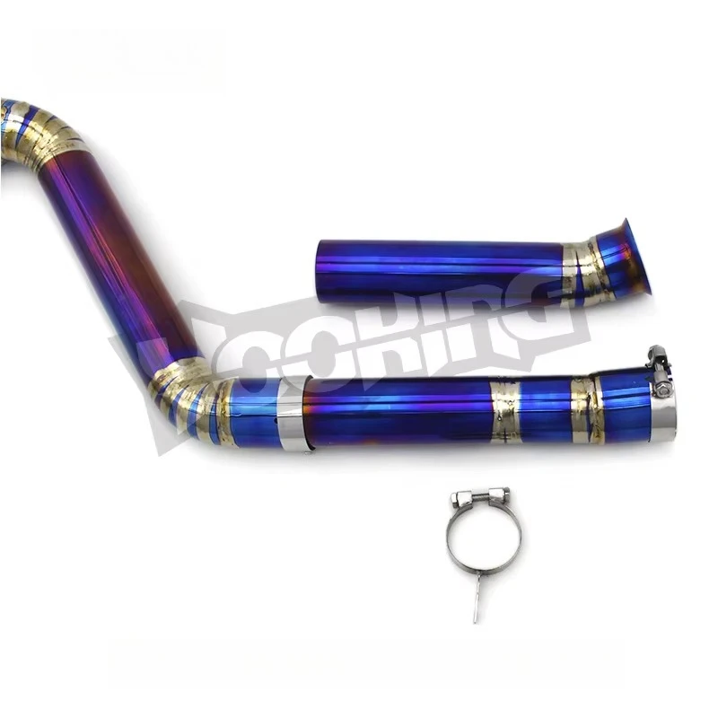 Race Performance Titanium back for  A90 3.0 2020-2023 Straight Resonator Exhaust Pipe Muffler Single Exit back