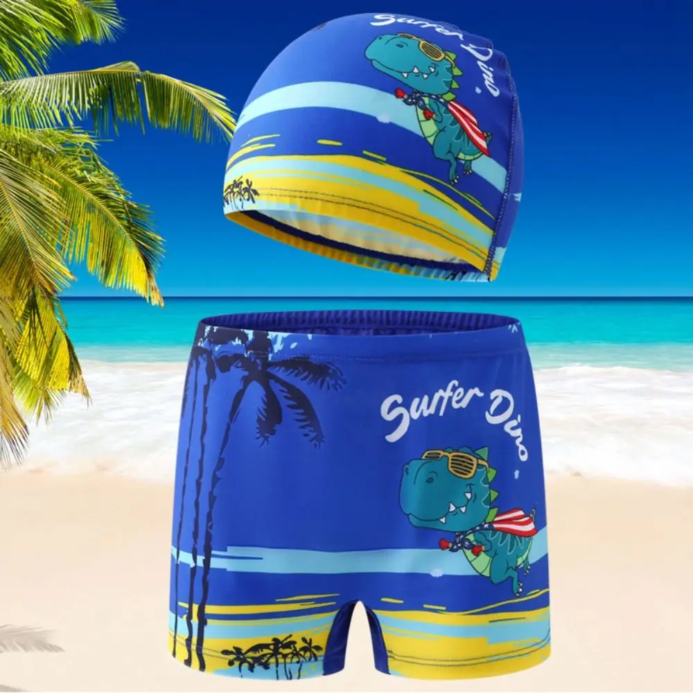 Toddler Beach Swimsuit Euro Boys Swimming Trunks Dinosaur Crab Childrens Swimsuit Cartoon Portable Kids Swimwear Boys