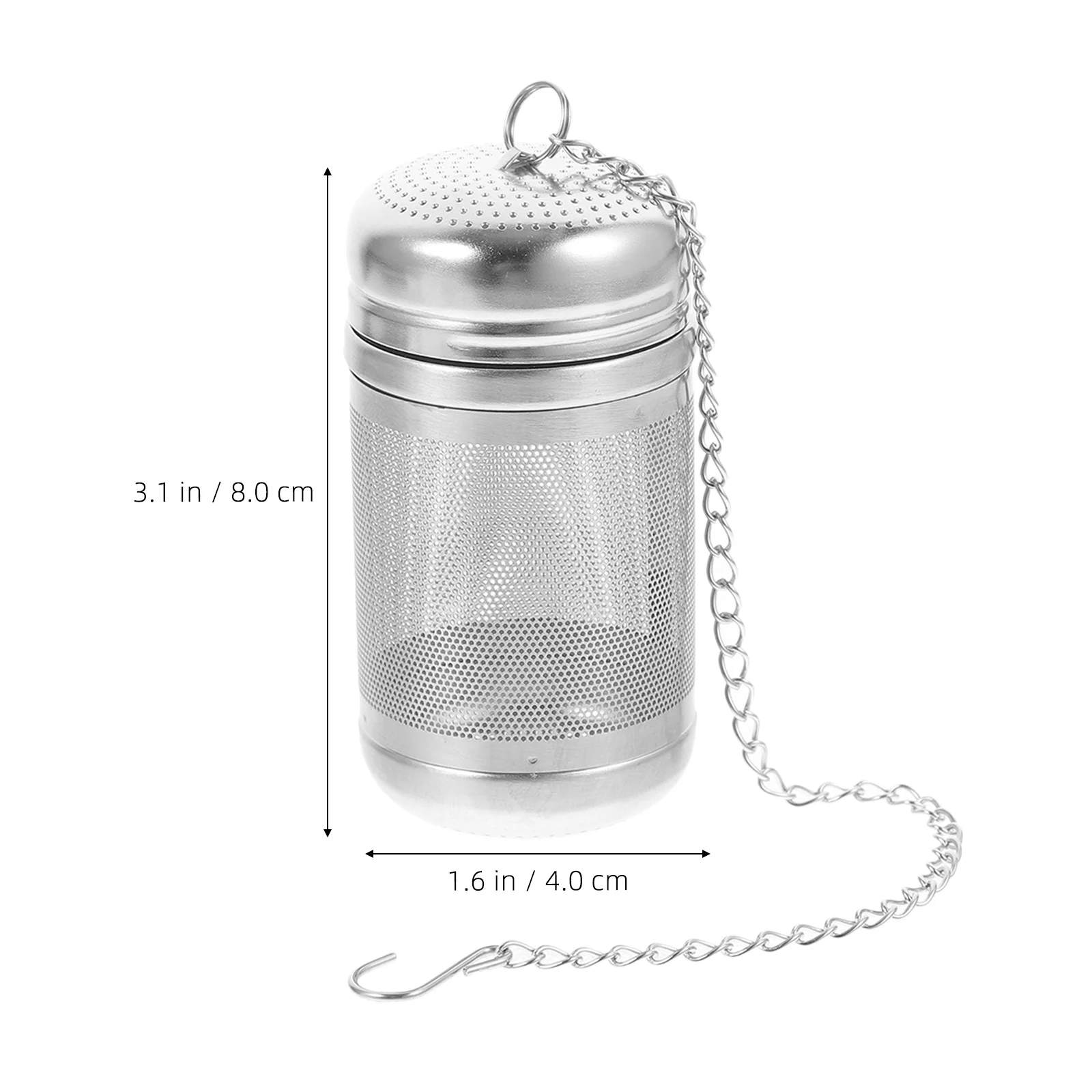 

Stainless Steel Seasoning Ball Fine Mesh Tea Filter for Loose Tea Herb Spice Cooking Soup Brine Hot Pot Strainer