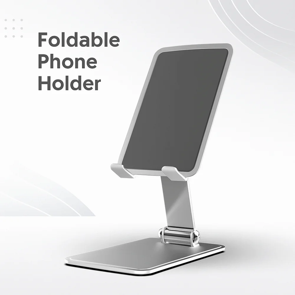 

Druable Foldable Mobile Phone Holder Adjustable Metal Mobile Phone Stand Portable Non-slip Table Cell Phone Bracket Tablet